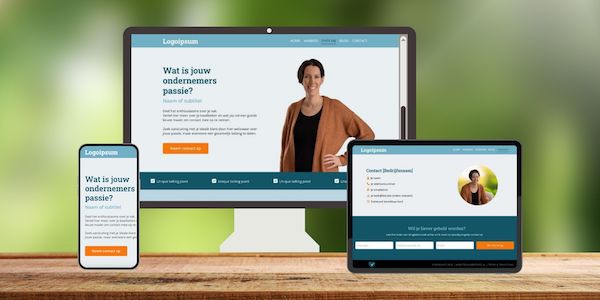 Starten Zonder Stress aanbod Website Templates 